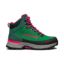 PROSTORE FOOTWEAR - TERRAVENTURE HIKING BOOTS GREEN PINKY RED 6-1