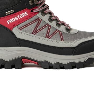PROSTORE FOOTWEAR - SUMMIT STRIDER HIKING BOOTS RED GREY BLACK 3-3