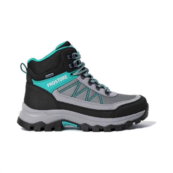 PROSTORE FOOTWEAR - SUMMIT STRIDER HIKING BOOTS TURQUOISE GREY BLACK 3-1