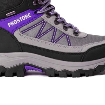 PROSTORE FOOTWEAR - SUMMIT STRIDER HIKING BOOTS PURPLE GREY BLACK 3-3
