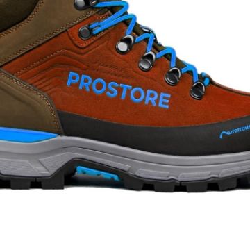 PROSTORE FOOTWEAR - TERRAVENTURE HIKING BOOTS CHOCOLATE BROWN BLUE 6.5-3