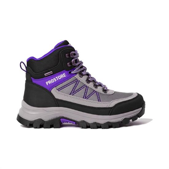 PROSTORE FOOTWEAR - SUMMIT STRIDER HIKING BOOTS PURPLE GREY BLACK 9-1