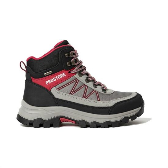 PROSTORE FOOTWEAR - SUMMIT STRIDER HIKING BOOTS RED GREY BLACK 10-1