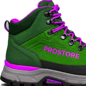 PROSTORE FOOTWEAR - TERRAVENTURE HIKING BOOTS GREEN PINK 6-5