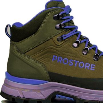 PROSTORE FOOTWEAR - TERRAVENTURE HIKING BOOTS GREEN PURPLE 6-5
