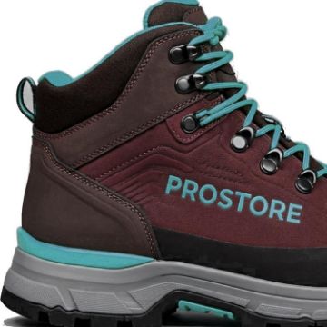 PROSTORE FOOTWEAR - TERRAVENTURE HIKING BOOTS BROWN TEAL 3-5