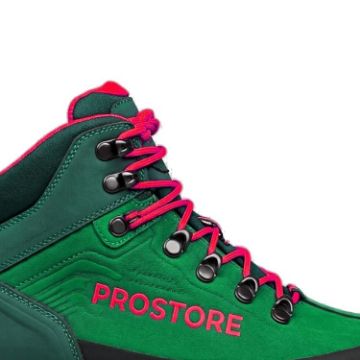 PROSTORE FOOTWEAR - TERRAVENTURE HIKING BOOTS GREEN PINKY RED 6-4