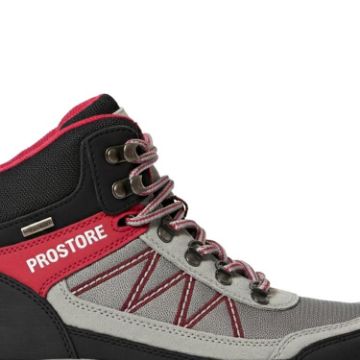 PROSTORE FOOTWEAR - SUMMIT STRIDER HIKING BOOTS RED GREY BLACK 3-4