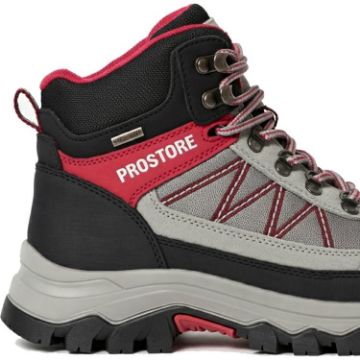 PROSTORE FOOTWEAR - SUMMIT STRIDER HIKING BOOTS RED GREY BLACK 3-5