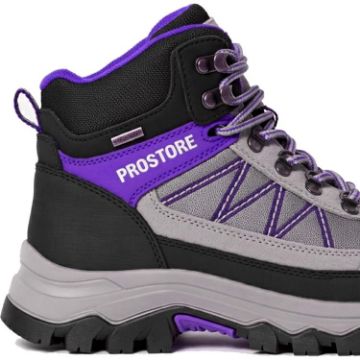 PROSTORE FOOTWEAR - SUMMIT STRIDER HIKING BOOTS PURPLE GREY BLACK 3-5