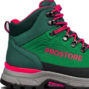 PROSTORE FOOTWEAR - TERRAVENTURE HIKING BOOTS GREEN PINKY RED 7-5
