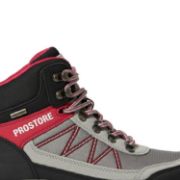 PROSTORE FOOTWEAR - SUMMIT STRIDER HIKING BOOTS RED GREY BLACK 7.5-4