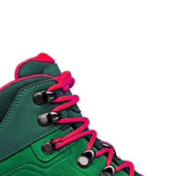 PROSTORE FOOTWEAR - TERRAVENTURE HIKING BOOTS GREEN PINKY RED 6-7