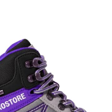 PROSTORE FOOTWEAR - SUMMIT STRIDER HIKING BOOTS PURPLE GREY BLACK 3-7