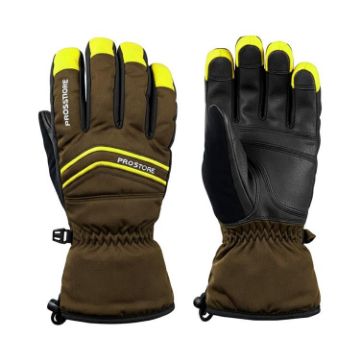 PROSTORE GLOVES - THERMALPEAK GLOVE BLACK YELLOW XS-1