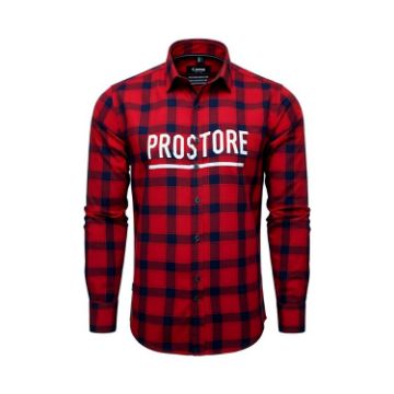 PROSTORE GLOVES - MICROFLEECE SHIRT RED BLACK S-1