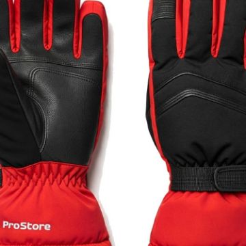 PROSTORE GLOVES - GLACIER PRO MITT RED BLACK S-2