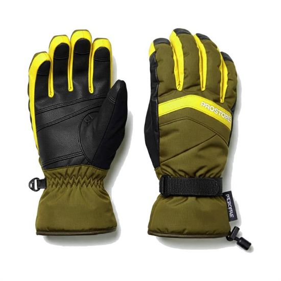 PROSTORE GLOVES - POWDERCORE GLOVE GREEN YELLOW BLACK XL-1