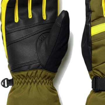 PROSTORE GLOVES - POWDERCORE GLOVE GREEN YELLOW BLACK XS-5