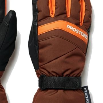 PROSTORE GLOVES - POWDERCORE GLOVE BROWN ORANGE BLACK XS-6