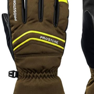 PROSTORE GLOVES - THERMALPEAK GLOVE BLACK YELLOW XS-5