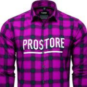 PROSTORE GLOVES - MICROFLEECE SHIRT PURPLE BLACK M-4