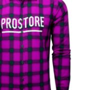 PROSTORE GLOVES - MICROFLEECE SHIRT PURPLE BLACK M-6