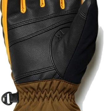 PROSTORE GLOVES - POWDERCORE GLOVE BROWN YELLOW BLACK XS-9