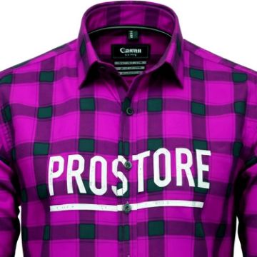 PROSTORE GLOVES - MICROFLEECE SHIRT PURPLE BLACK S-7