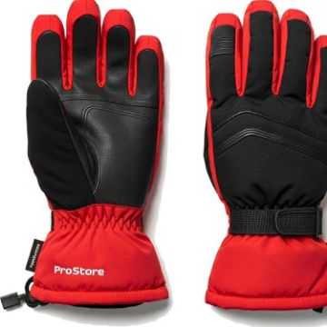 PROSTORE GLOVES - GLACIER PRO MITT RED BLACK S-10