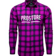 PROSTORE GLOVES - MICROFLEECE SHIRT PURPLE BLACK M-10