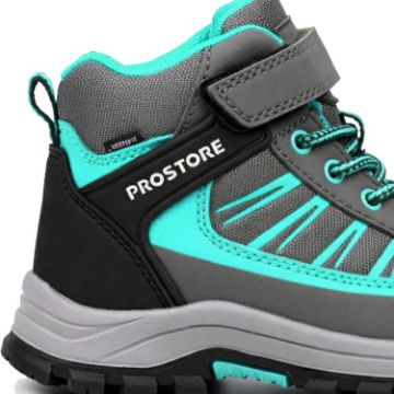 PROSTORE MOUNTAIN - SUMMITSTORM JUNIOR HIKING FOOTWEAR GREY TURQUOISE BLACK 24-5