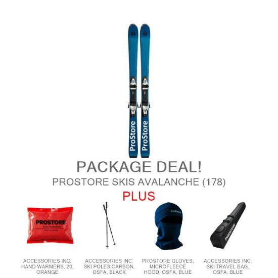 PROSTORE SKIS - AVALANCHE ULTIMATE PACKAGE PROSTORE SKIS SKI PACKAGES BLUE 178-1