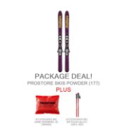 PROSTORE SKIS - POWDER STANDARD PACKAGE PROSTORE SKIS SKI PACKAGES RED 177-1