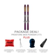 PROSTORE SKIS - POWDER ULTIMATE PACKAGE PROSTORE SKIS SKI PACKAGES RED 177-1