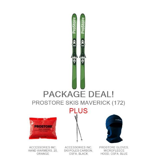 PROSTORE SKIS - MAVERICK EPIC PACKAGE PROSTORE SKIS SKI PACKAGES GREEN 172-1