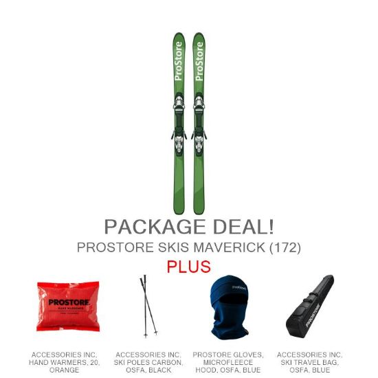 PROSTORE SKIS - MAVERICK ULTIMATE PACKAGE PROSTORE SKIS SKI PACKAGES GREEN 172-1
