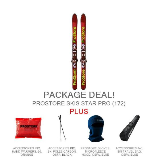 PROSTORE SKIS - STAR PRO ULTIMATE PACKAGE PROSTORE SKIS SKI PACKAGES RED 172-1