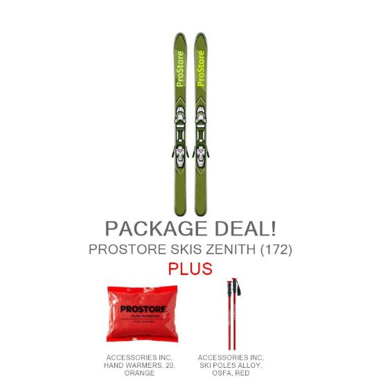 PROSTORE SKIS - ZENITH STANDARD PACKAGE PROSTORE SKIS SKI PACKAGES GREEN 172-1