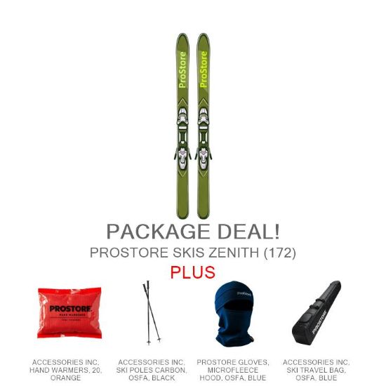 PROSTORE SKIS - ZENITH ULTIMATE PACKAGE PROSTORE SKIS SKI PACKAGES GREEN 172-1