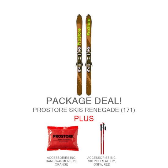 PROSTORE SKIS - RENEGADE STANDARD PACKAGE PROSTORE SKIS SKI PACKAGES BROWN 171-1