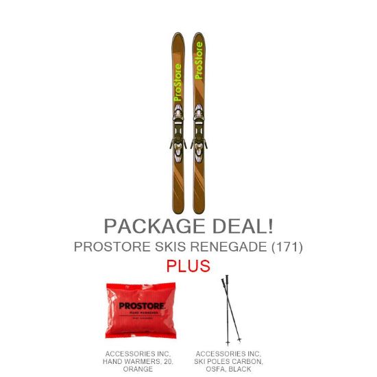 PROSTORE SKIS - RENEGADE DELUXE PACKAGE PROSTORE SKIS SKI PACKAGES BROWN 171-1