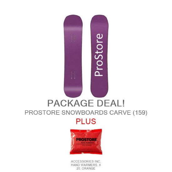 PROSTORE SNOWBOARDS - CARVE STANDARD PACKAGE PROSTORE SNOWBOARDS SNOWBOARD PACKAGES MAUVE 159-1