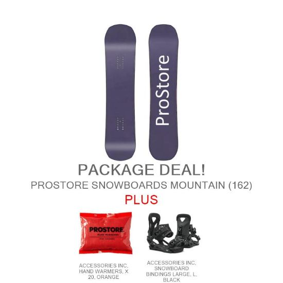 PROSTORE SNOWBOARDS - MOUNTAIN DELUXE PACKAGE PROSTORE SNOWBOARDS SNOWBOARD PACKAGES DEEP PURPLE 162-1