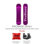 PROSTORE SNOWBOARDS - ACE PRO DELUXE PACKAGE PROSTORE SNOWBOARDS SNOWBOARD PACKAGES PURPLE PINK 152-1