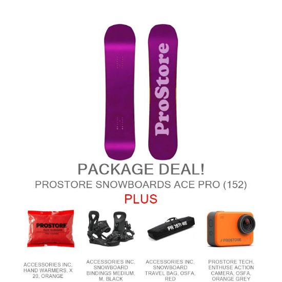 PROSTORE SNOWBOARDS - ACE PRO ULTIMATE PACKAGE PROSTORE SNOWBOARDS SNOWBOARD PACKAGES PURPLE PINK 152-1