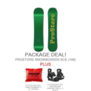 PROSTORE SNOWBOARDS - ACE DELUXE PACKAGE PROSTORE SNOWBOARDS SNOWBOARD PACKAGES GREEN 146-1