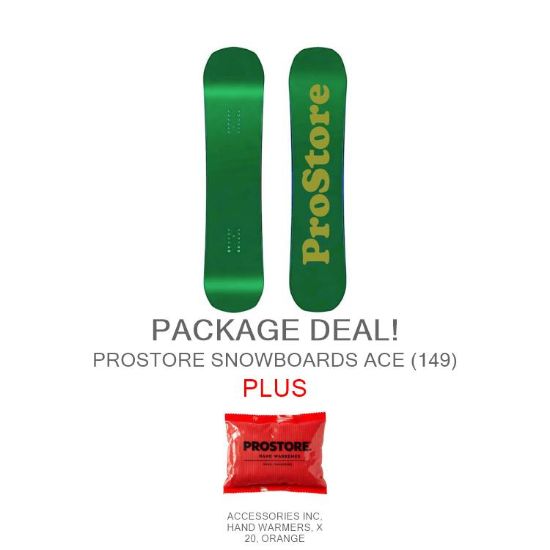 PROSTORE SNOWBOARDS - ACE STANDARD PACKAGE PROSTORE SNOWBOARDS SNOWBOARD PACKAGES GREEN 149-1