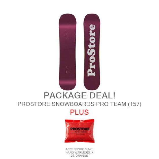 PROSTORE SNOWBOARDS - PRO TEAM STANDARD PACKAGE PROSTORE SNOWBOARDS SNOWBOARD PACKAGES PURPLE GREY 157-1