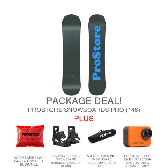 PROSTORE SNOWBOARDS - PRO ULTIMATE PACKAGE PROSTORE SNOWBOARDS SNOWBOARD PACKAGES GREEN BLUE 146-1